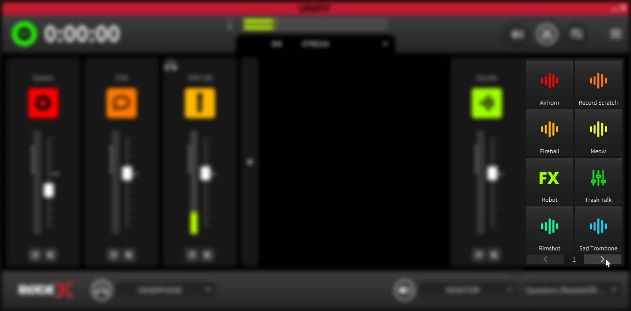 Switching pad banks in UNIFY